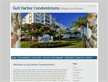 Tablet Screenshot of gullharborcondos.com
